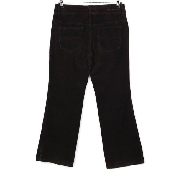 Tommy Hilfiger Corduroy Bootcut Pants Jeans Brown 12 X 31 - Picture 2 of 9